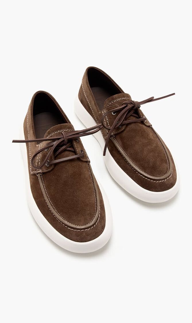 Suede Boat Derby Shoes