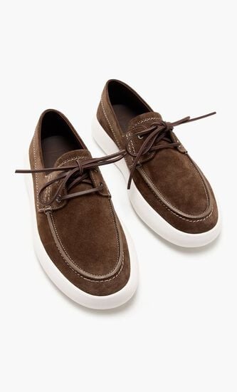 Suede Boat Derby Shoes
