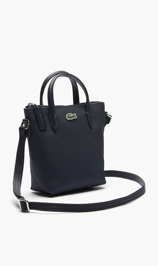 Pique Coated Canvas Mini Zip Tote Bag