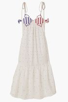 Beaded Fishes Sleeveless Maxi Dress
