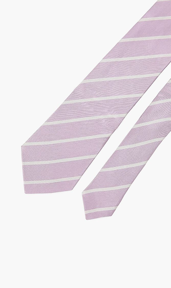 Wide Stripe Silk Tie