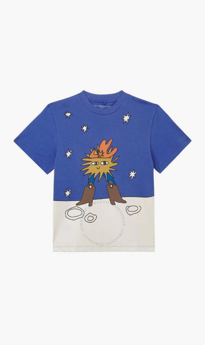 Kids Cosmic Cowboy Print T-Shirt