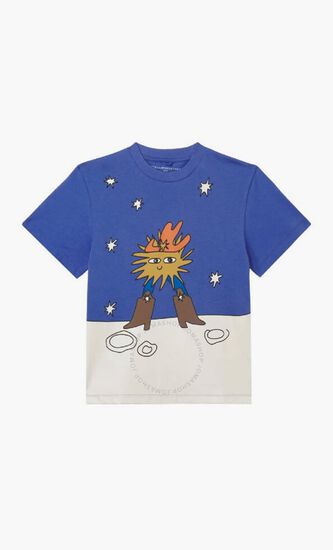 Kids Cosmic Cowboy Print T-Shirt