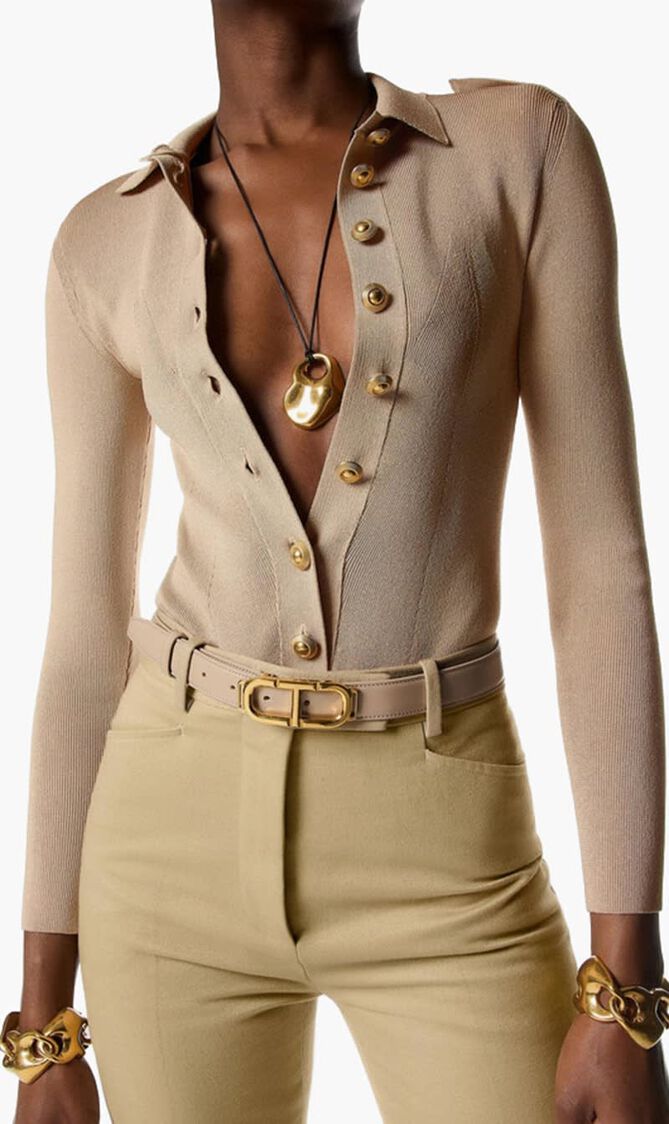 Ribbed Knit Bodysuit