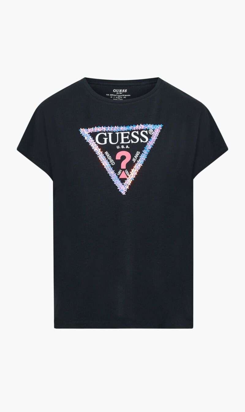 GUESS Short Sleeve Floral T shirt AED 125.00