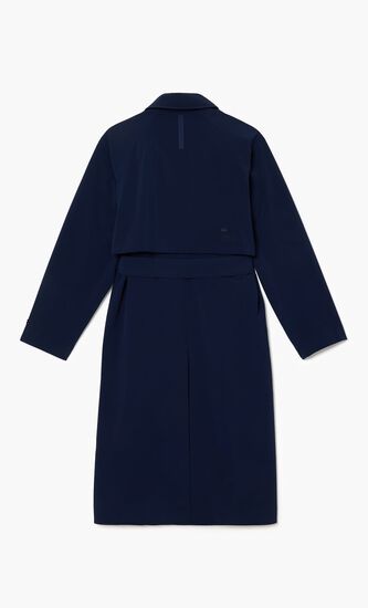 Two-ply Pique Oversized Trench Coat