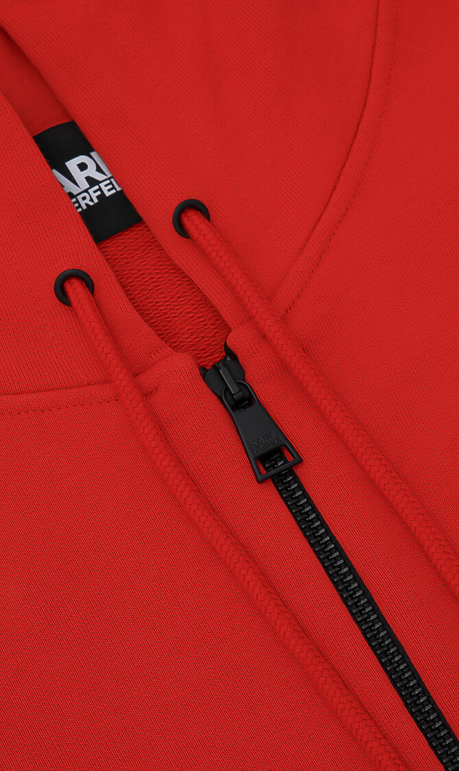Colorblock Logo Zip Up Hoodie