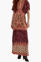 Glam Tapestry Laces Maxi Dress