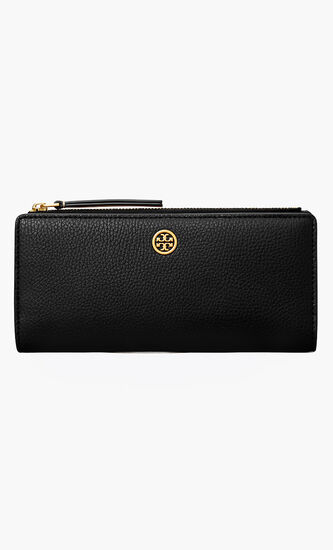 ROBINSON PEBBLED ZIP SLIM WALLET
