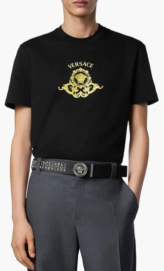 T-SHIRT COMPACT COTTON JERSEY FABRIC + COUPE COAT EMBROIDERY