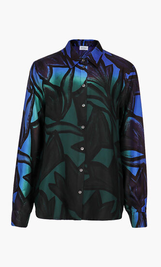 Patch Print Long Sleeves Shirt