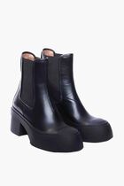 70mm Leather Chelsea Boots
