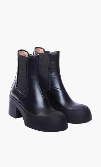 70mm Leather Chelsea Boots