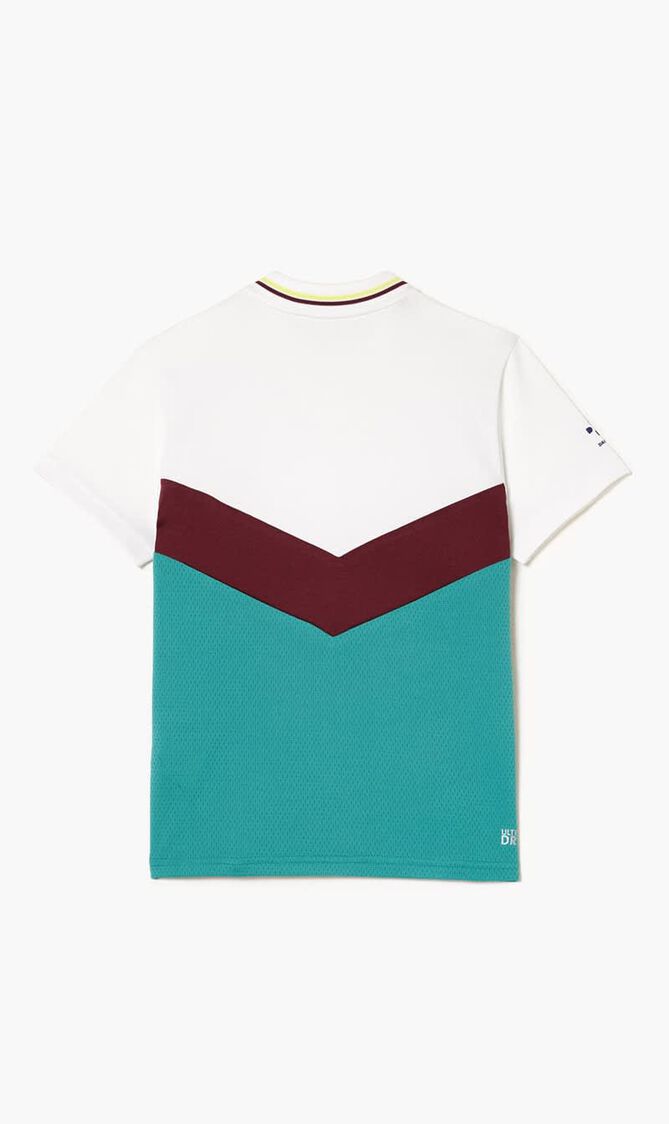 SHORT SLEEVED RIBBED COLLAR SHIRT