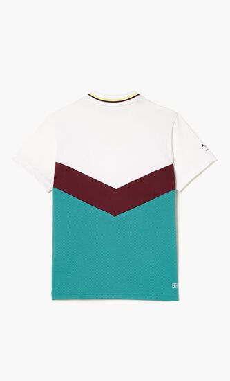 SHORT SLEEVED RIBBED COLLAR SHIRT