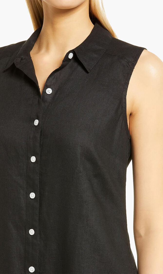 TWO PALMS LINEN SHIRT DRESS