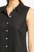TWO PALMS LINEN SHIRT DRESS