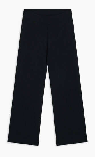 High Waist Knitted Flared Trousers
