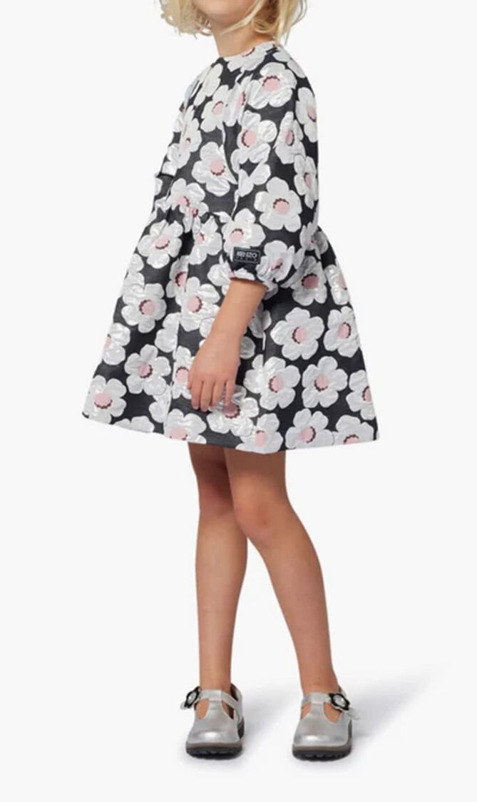 Kids White Flowers Dress