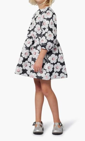 Kids White Flowers Dress