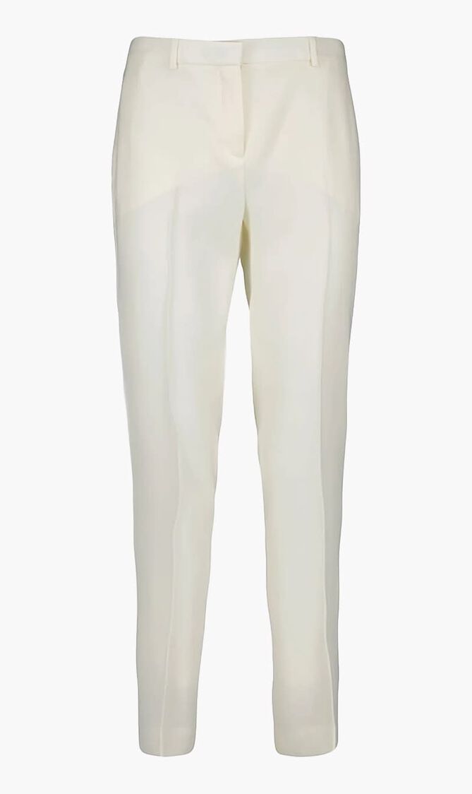 INFORMAL PANT GRAIN DE POUDRE WOOL FABRIC