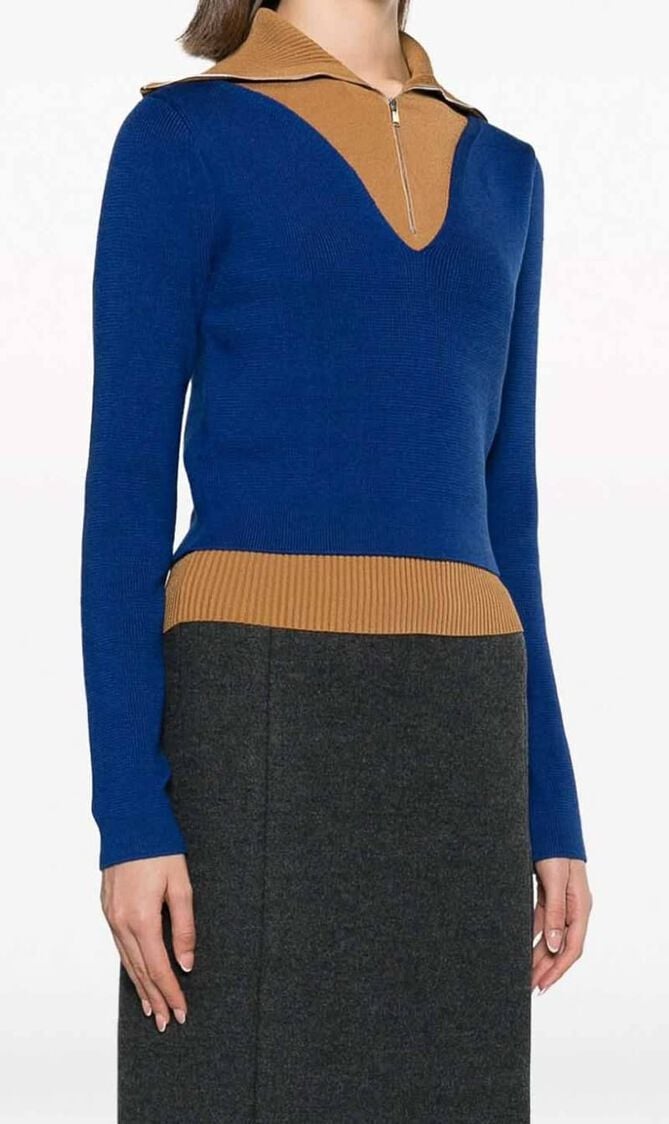 Double Layer Zip Pullover