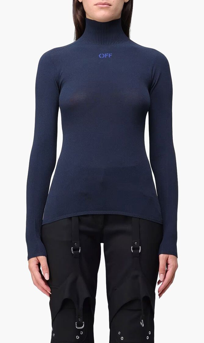 Slick Long Sleeved Mockneck Sweater