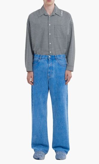 Organic Denim Wide Leg Jeans