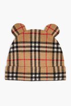 Check wool teddy beanie Check wool teddy beanie