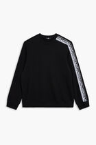 LOGO KNIT TAPE SLEEVE SWEAT