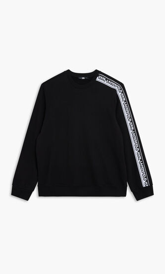 LOGO KNIT TAPE SLEEVE SWEAT