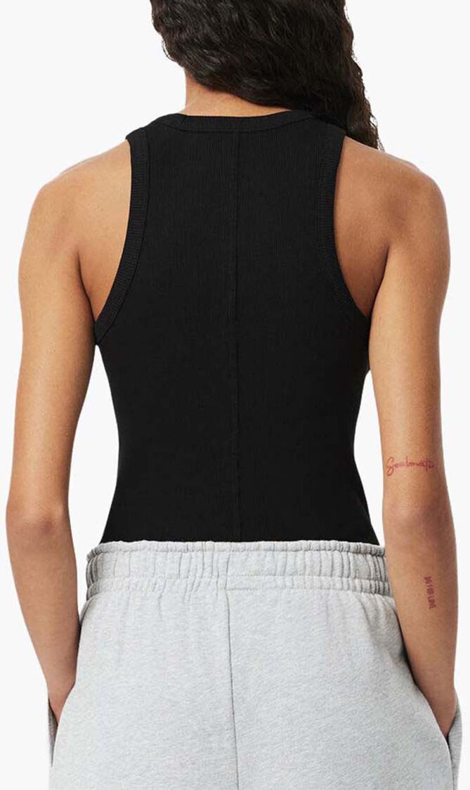 Slim Fit Ribbed Cotton Tank Top
