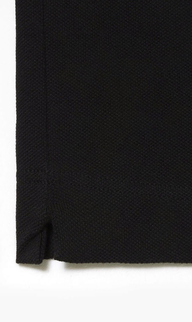 SHORT SLEEVED RIBBED COLLAR SHIRT