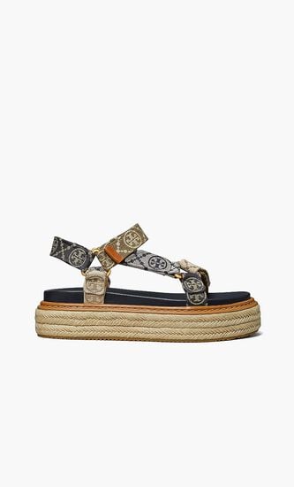 T Monogram Rope Sport Sandal