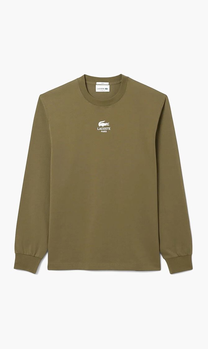 Long Sleeved بطبعة تيشيرت