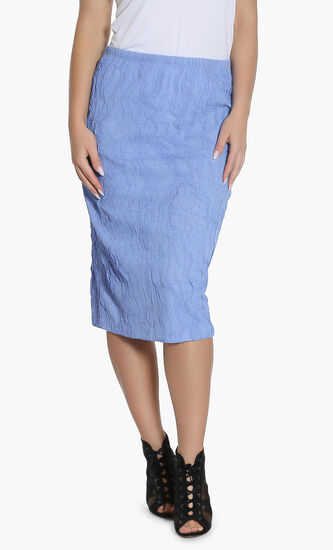 Midi Textured Skirt