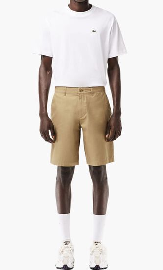 Cotton Gabardine Chino Bermuda Shorts