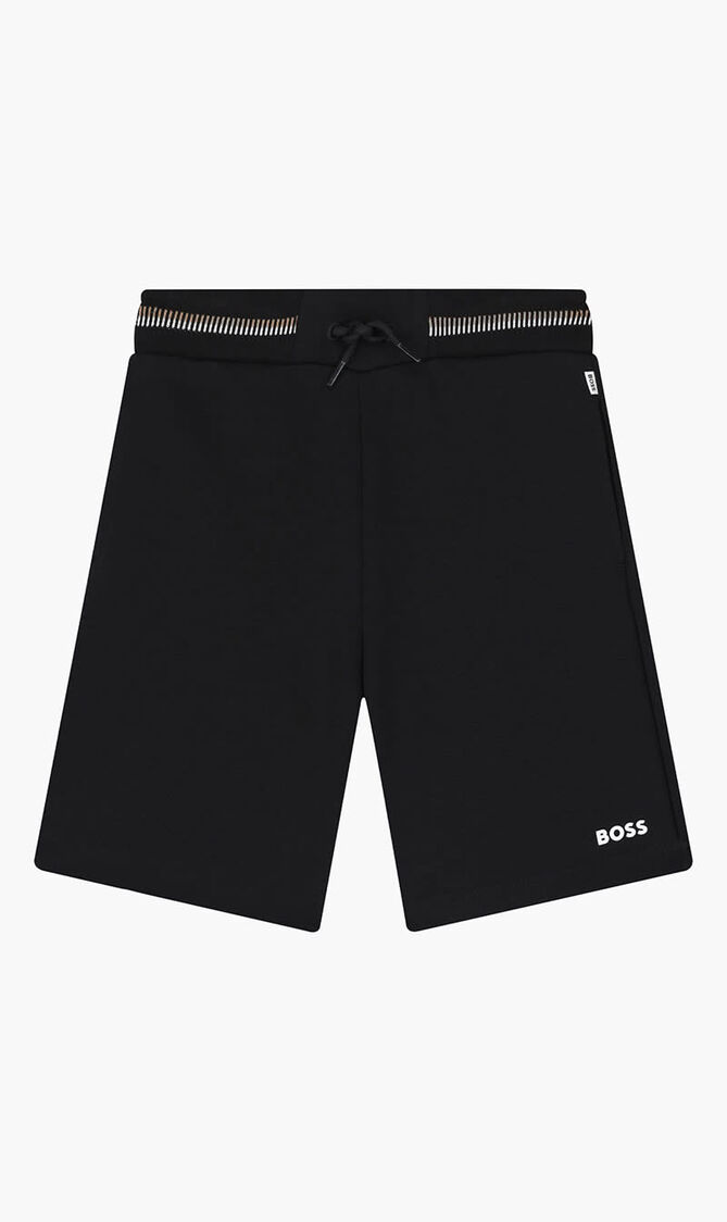 Boss Boys Black Logo Shorts