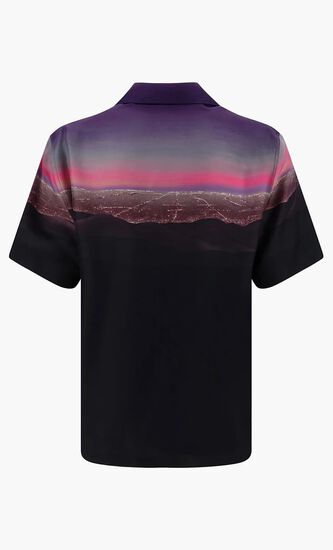 Hills Print Silk Shirt