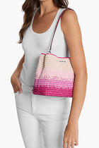 Pratt Medium Ombr&eacute; Straw Shoulder Bag