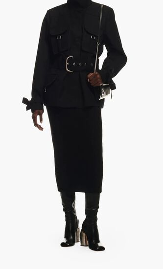 CO CARGO BELT FIELD JACKET BLACK NO COLO