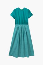 Long Dress with Printed Skirt