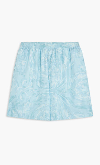 SHORTS BAROCCO PRINT SILK TWILL FABRIC