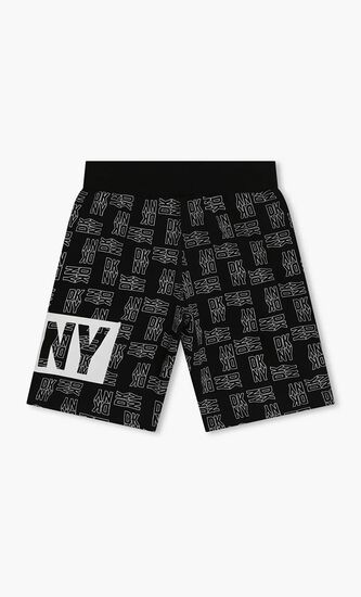 Logo Print Cotton Shorts