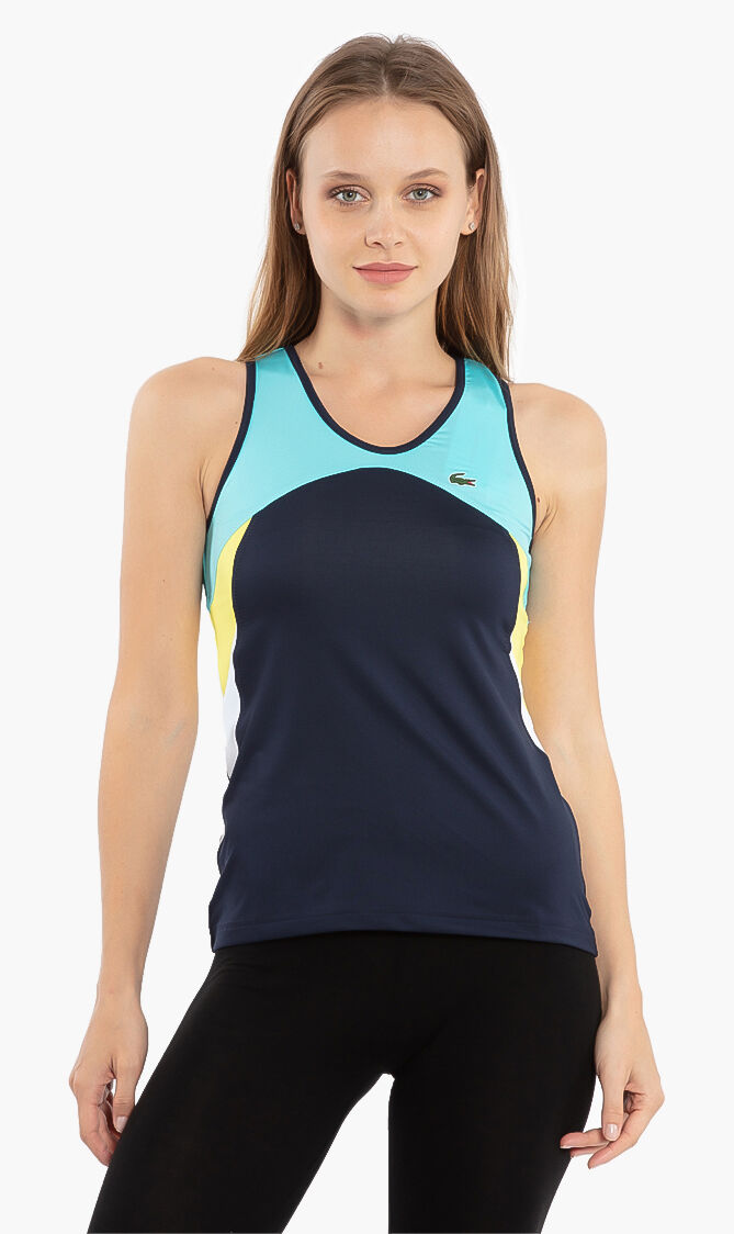 Lacoste SPORT Colorblock Performance Ultra Dry Tank Top