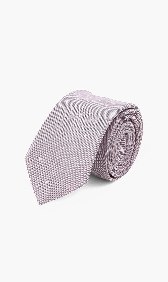 Polka Dot Narrow Silk Tie