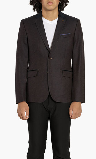 Woven Wool Suit Jacket