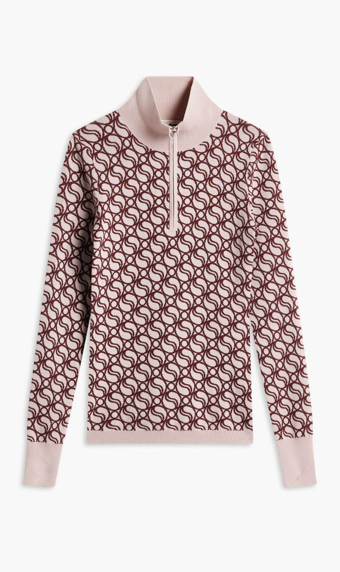 S WAVE ALL OVER KNIT JUMPER