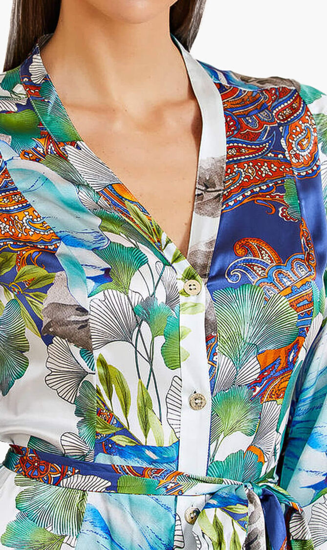 Marciano Silk Long Dress