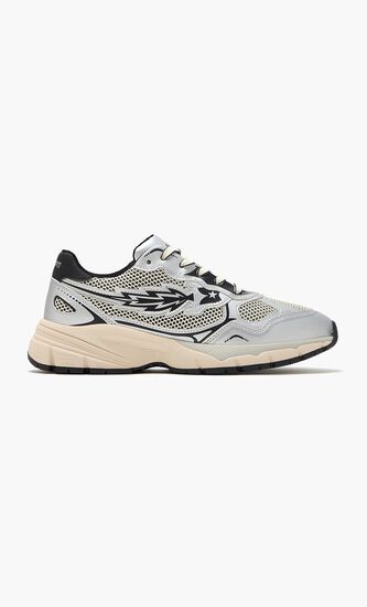 RUN ROCKET M - LOW SNEAKER REFLECTIVE/PRINT/MES SILVER/BLACK